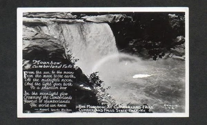 Moonbow Cumberland Falls SP KY Unused Real Photo Postcard RPPC - Picture 1 of 2