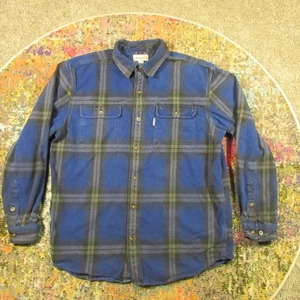 Carhartt Hemd Herren Large blau Hubbard kariert Flanell Workwear schwere Baumwolle - Bild 1 von 8