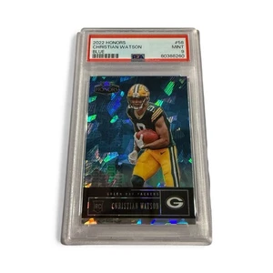 Christian Watson 2022 Panini Honors /15 Blue Cracked Ice PSA 9 - Bild 1 von 3