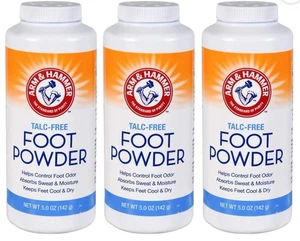 Arm & Hammer Talkfreies Fußpuder, 5 Unzen Behälter 3 Stück insgesamt. - Bild 1 von 2