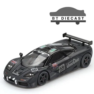 MINI GT MCLAREN F1 GTR #59 1955 LE MANS WINNER 1/64 MATTE BLACK MGT00870 - Picture 1 of 4