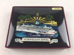 Nations Treasures Norwegian Jewel Cruise Ship Brass Metal Ornament Souvenir - Picture 1 of 5