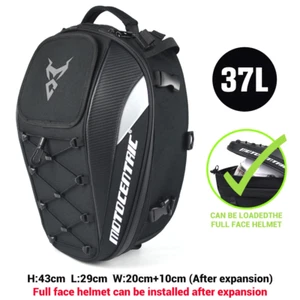 Motocentric Borsa Coda Moto Impermeabile Multifunzione Sedile Posteriore Alta Capacità - Foto 1 di 15
