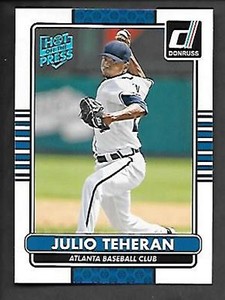 JULIO TEHERAN   2015 DONRUSS   HOT OFF THE PRESS #53   ATLANTA BRAVES