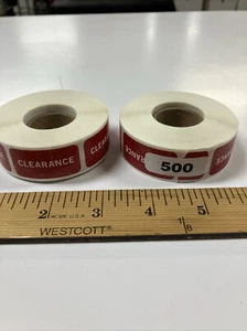 500 Quantity each Clearance LABELS GREAT STICKERS 1.5”x .75” Size New!! - Picture 1 of 1