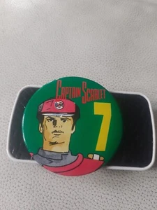 Captain Scarlet 7th Birthday Vintage Badge  - Picture 1 of 3