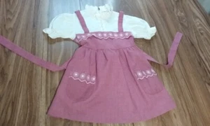 Vintage JC Penney Little Girl Dress Pinafore style Size 5 - Picture 1 of 11