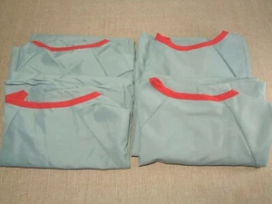 Medical Scrubs Shirt Work Uniforms Lot 4 American Dawn Warm-Up Jacket XLG Blue - Picture 1 of 10