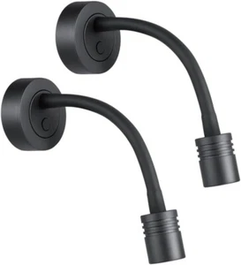 RV LED Reading Light 12V Dimmable Flexible Gooseneck with USB Wall Lamp Bed Side - Picture 1 of 11
