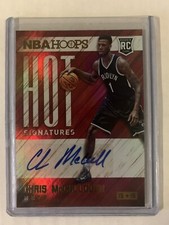 2015-16 NBA Hoops Chris McCullough Rookie Hot Signatures Auto Brooklyn Nets