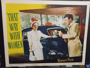Lobby Card 1947 THAT WAY WITH WOMEN Dane Clark flirts with Martha Vickers