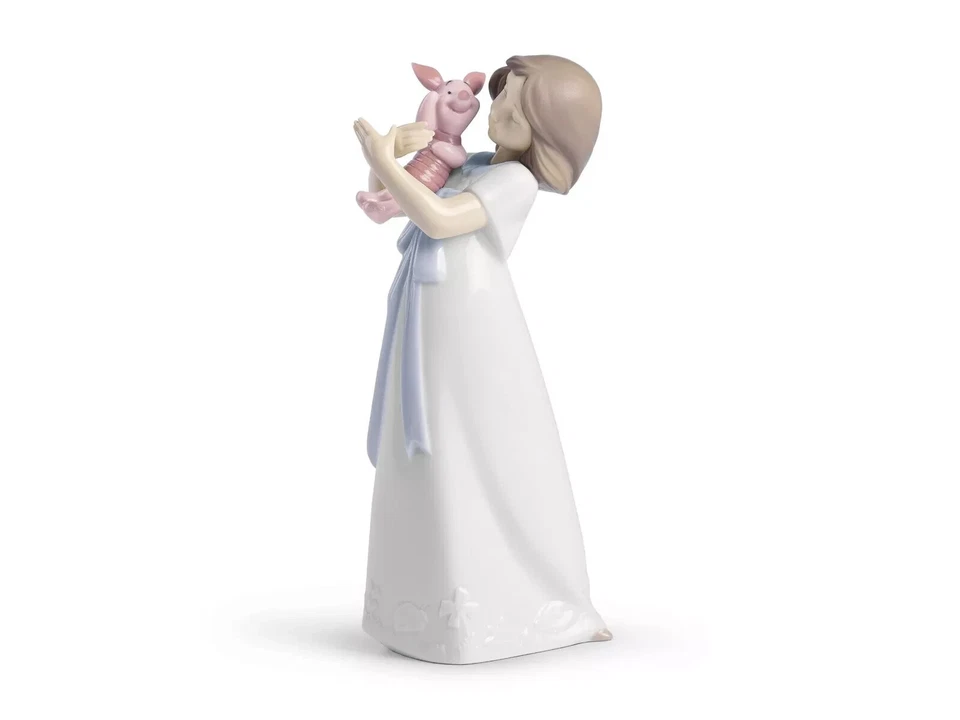 LLADRO NAO, CUDDLES WITH PIGLET #1587, BRAND NEW, MINT & BOXED! FREE USPS - Image 1 of 1