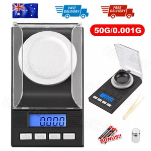 Digital Scales 0.001g Micro Scale 50g/0.001g Gold Diamond Pocket Jewellery Carat - Picture 1 of 11