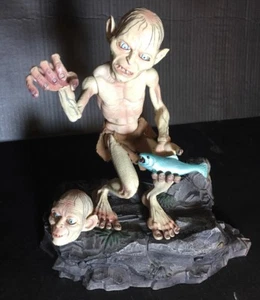 Set bambole animate vintage Il Signore degli Anelli Smeagol & Gollum film alto 9"" voce - Foto 1 di 11