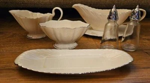 Lenox WEATHERLY Sugar Cream Butter Gravy Salt Pepper Platinum - Picture 1 of 6
