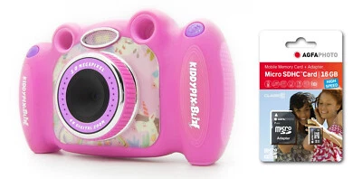 Easypix Kiddypix Blizz pink digitale Kinderkamera inkl. 16GB SDHC - Bild 1 von 4