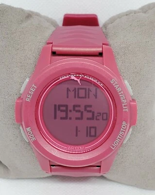 Unisex Puma Marlox Plum Big Face Alarm Chrono Digital Watch 092509 E1 - Image 1 of 4