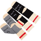  2 Pairs of Valentines Cotton Socks Couple Breathable Socks Portable Socks