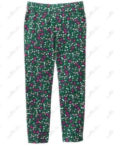 Gymboree Girls sz 8 Plum Pony Best Friend Pant Green Floral NWT Ponte Pants - Picture 1 of 3