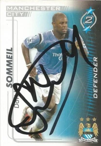 DAVID SOMMEIL SIGNED MAN CITY 2005/2006 SHOOT OUT TRADING CARD+COA - Picture 1 of 1