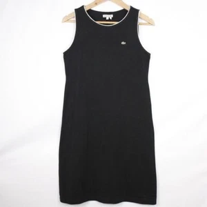 Vestito Lacoste in cotone nero taglia 38 da donna - Imagen 1 de 6