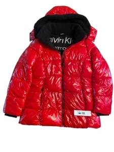 Giubbotto Calvin Klein donna Performance rosso puffer taglia XL nuovo con etichette - Foto 1 di 11