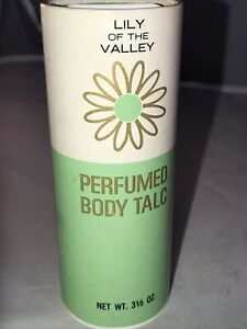 lily of the valley perfumed body talc 3.5 oz Damaged Container