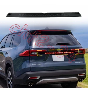 For Toyota Grand Highlander 2024-2026 Smoke Rear Door Trunk LED Tail Light Cover - Picture 1 of 9