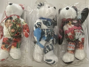 Lot of 3 Elvis Beanie Babies: Jailhouse Rock, Viva Las Vegas, Christmas NIP - Picture 1 of 13