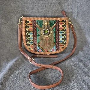 Sharif Handbags Purse Aztec Southwest Style Crossbody - Picture 1 of 4