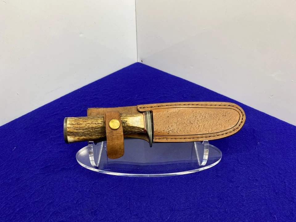 Faca de caça vintage Clip Point com bainha – lâmina fixa - Imagem 1 de 4