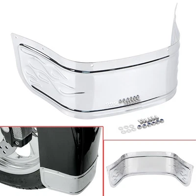 Falda de guardabarros delantero llama para Harley Touring Electra Street Glide Road King Foto 1 de 4