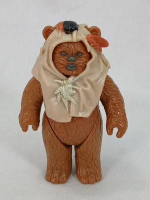 Figura de acción vintage Star Wars ROTJ últimos 17 PAPLOO Ewok Quiver Hood Kenner 1984 Foto 1 de 4