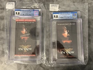 The Crow City Of Angels VHS & Promo Screaner Sealed Graded CGC 9.8 A+ Seal Set - Picture 1 of 13