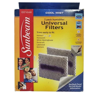 Sunbeam Humidifier Air Filters 2-Pack Cool Mist Universal Cut To Size - Image 1 of 4