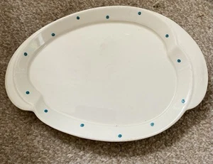 Vintage Royal Winton Grimwades Plate Butter / Cheese Dish, Polka Dot - Picture 1 of 3