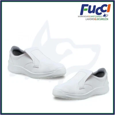 Scarpa Antinfortunistica da lavoro bianca Dottore-Cucina-Ristorante S2 Alba&n  - Immagine 1 di 2