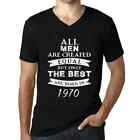 Men's Graphic T-Shirt V Neck All Men Are Created Equal But Only The Best Are