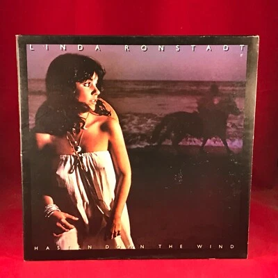 LINDA RONSTADT Hasten Down The Wind 1976 UK vinyl LP + INNER Asylum record - Image 1 of 4