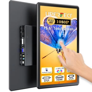 15,6 Zoll Touchscreen Tragbarer Monitor 1920x1080 Display VGA HDMI for PC Laptop - Bild 1 von 12