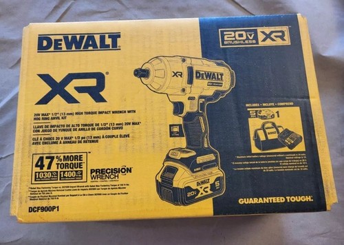 DEWALT DCF900P1 ALTO TORQUE 20V 1/2 pulgadas Kit de llaves de impacto ¡Nuevo y sellado!-