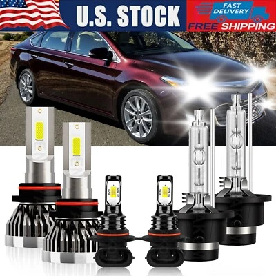 For Toyota Avalon 2005 2006 2007 6x LED Headlight High Low Beam Fog Light Bulbs - Image 1 of 4