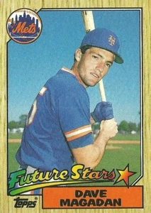 DAVE MAGADAN METS DE NUEVA YORK #512 - TOPPS CASI NUEVO - MONTADO 1987 - Imagen 1 de 2