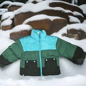 Lego X Target Collection Puffer Jacket Youth Green Stripe Boys XS Convertible - Picture 1 of 10