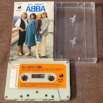 ABBA All About Abba JAPAN CASSETTE TAPE DCP-1510 w/ Slip Case Japanese-only comp - Image 1 of 4