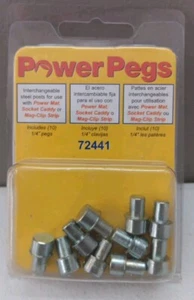 MagClip Socket Caddy Power Mat 1/4" Power Pegs 10 Per Package - Picture 1 of 2