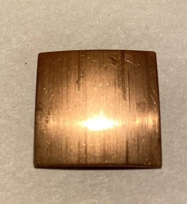 33 Pcs. Raw Copper Blanks, Stampings - domed Square shape - 1"  Square copper - Image 1 of 4