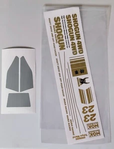 [REPRODUCED] Marui Shogun Decals and Body Masks from MCI - Picture 1 of 3