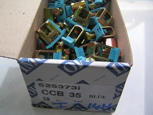 Klemsan 525373i IBK 35 Blue Clamping Yoke for Busbar 50 Pieces MBF001C - Picture 1 of 2
