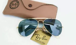 Vintage B&L Ray Ban USA Outdoorsman 58-14 mm Changeable Gold Frame Sunglasses - Picture 1 of 10